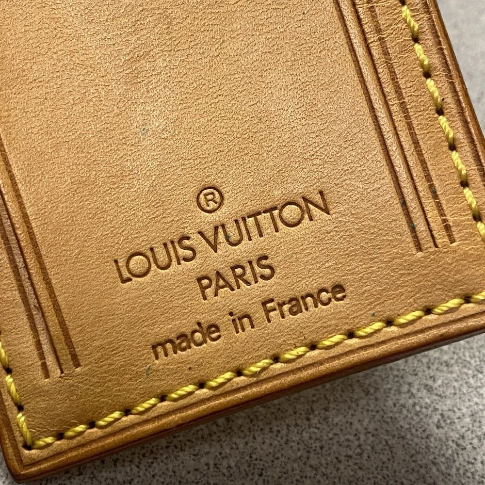 Authentic Louis Vuitton Luggage‎ Tag Excellent Condition